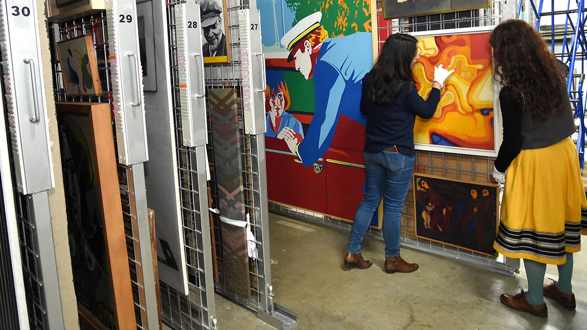 ⏭️ Le récolement concerne un total de 21 210 items. Il se poursuivra en 2023 avec les œuvres conservées dans la grande réserve du MAMC+, en lien avec le déménagement prévu pendant la période de fermeture et de travaux du MAMC+. #MAMCcoulisses @curaptor_zoe #recolement