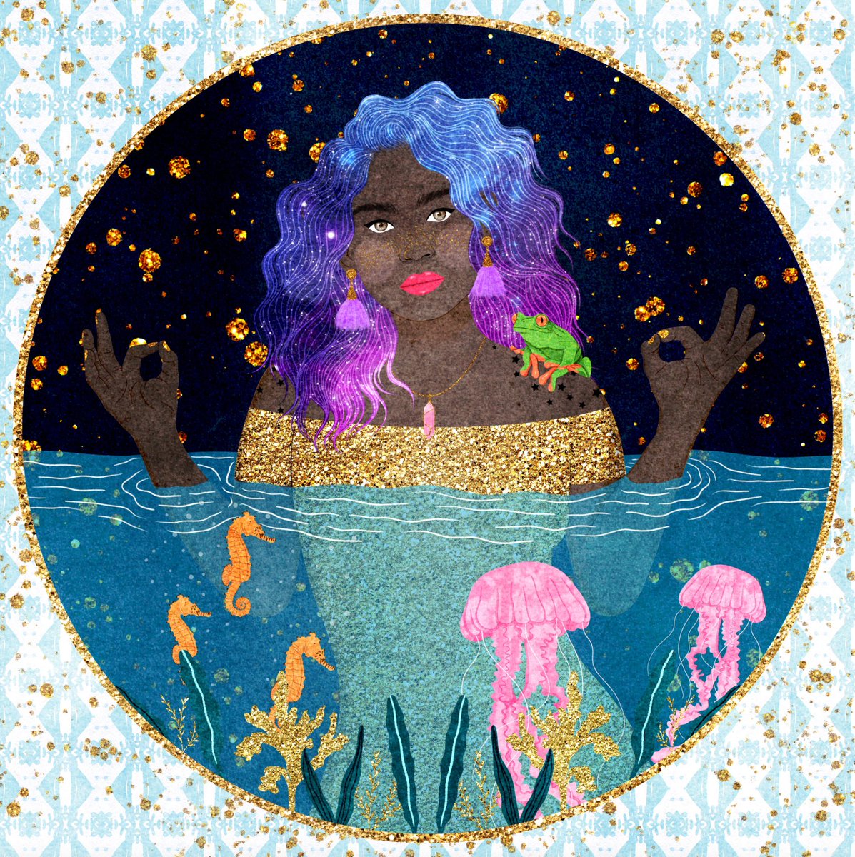 This colour palette 🔥💜🐸✨🌊

When <a href="/amylilistudio/">AMYLILI</a> first generated this collection, we couldn't believe our eyes. The most stunning, detailed art out there. 

#nftarti̇st