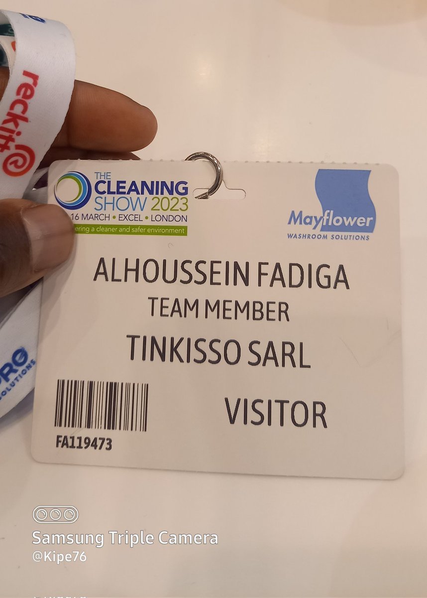 kipe76's tweet photo. You won't realise how cleaning is huge and important until you attend @TheCleaningShow in #London. Impressive.
Tinkisso SARL of #Guinea partner of @OTinkisso had its first experience.
As long as we live, we need these services as much as eating.
#Kibaro #TheCleaningShow #LionsBot https://t.co/NKF52UTs5l
