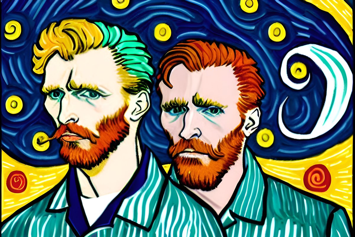 We asked AI to make us some #gay artwork! Not bad!  #LGBTIQ