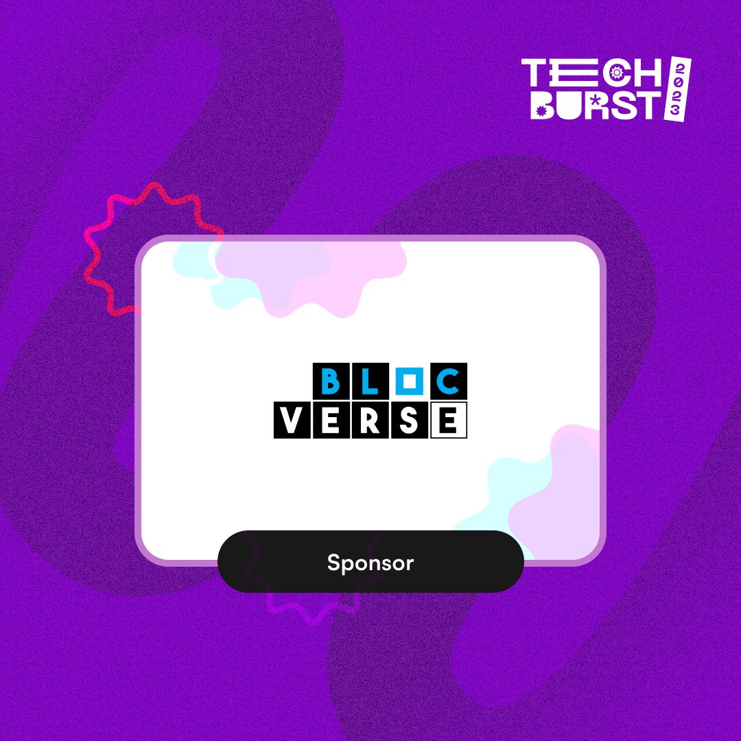 i4gaefunai's tweet photo. Introducing our Sponsor for#TechBurst2023

@Blocverse_ is a startup aimed at building blockchain utility products and providing educational resources on blockchain technology.

Thank you @Blocverse_ https://t.co/AIyBmT2lwt