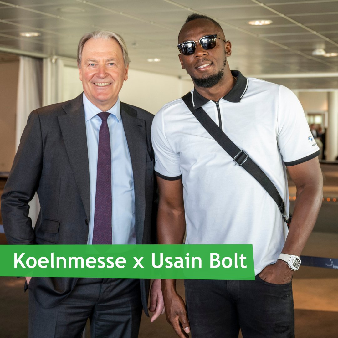 Schnellster Mann der Welt zu Gast bei der Koelnmesse! 🥇Gestern haben wir <a href="/usainbolt/">Usain St. Leo Bolt</a>, den Superstar der Leichtathletik, auf unserem Messegelände empfangen. Nach der Begrüßung durch unseren CEO Gerald Böse ging es weiter zur Pressekonferenz von <a href="/SprintRay/">SprintRay</a> auf der #IDScologne.