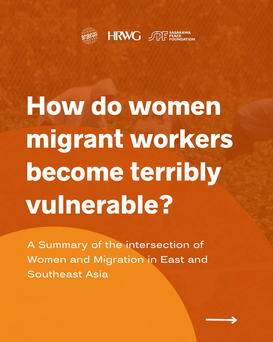 bebeseaorg's tweet photo. Did you know that the majority of the trafficked and abused migrant workers are women?  That’s because there are systemic issues that make them more vulnerable. 

A thread to understand as to why it happens mainly to women. 👇 https://t.co/OYrNC1S2b6