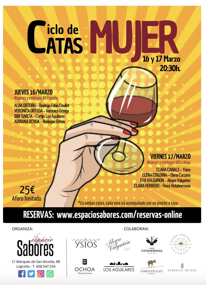 Agenda #winelover 16 M: Cotes du Rhône en <a href="/vilaviniteca/">vilaviniteca</a> Barcelona, el Piamonte con <a href="/lustforwine_es/">Lust for Wine</a> en La Pícara Gastroteca de Aranda, Fronsac en la <a href="/UECatadores/">Unión Española de Catadores</a>, champagnes de vigneron con <a href="/aprenderdevino1/">Aprender de Vino</a> en Laguardia y ciclo de catas Mujer en Logroño
spanishwinelover.com/disfruta-595-c…