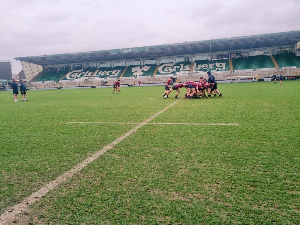 NSBSport's tweet photo. Rugby U15 @SchoolsCup Final
Boys focused &amp; ready to run out at @Twickenhamstad
Final Captain's run last night at @FranklinsGdns @SaintsRugby 

Great to have the  N'ton behind us
@ChronandEcho @SaintsComm @SaintsRugbyAcad @ONRFCMandJ @NOSRFC @CasualsRFC @OfficialKRFC  @Lbrfc https://t.co/iFj1EYABM5