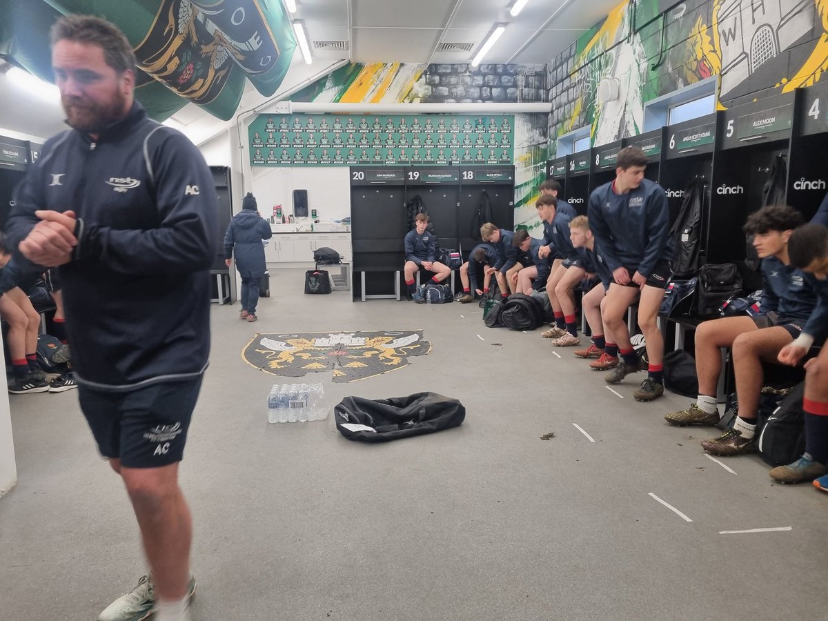 NSBSport's tweet photo. Rugby U15 @SchoolsCup Final
Boys focused &amp; ready to run out at @Twickenhamstad
Final Captain's run last night at @FranklinsGdns @SaintsRugby 

Great to have the  N'ton behind us
@ChronandEcho @SaintsComm @SaintsRugbyAcad @ONRFCMandJ @NOSRFC @CasualsRFC @OfficialKRFC  @Lbrfc https://t.co/iFj1EYABM5