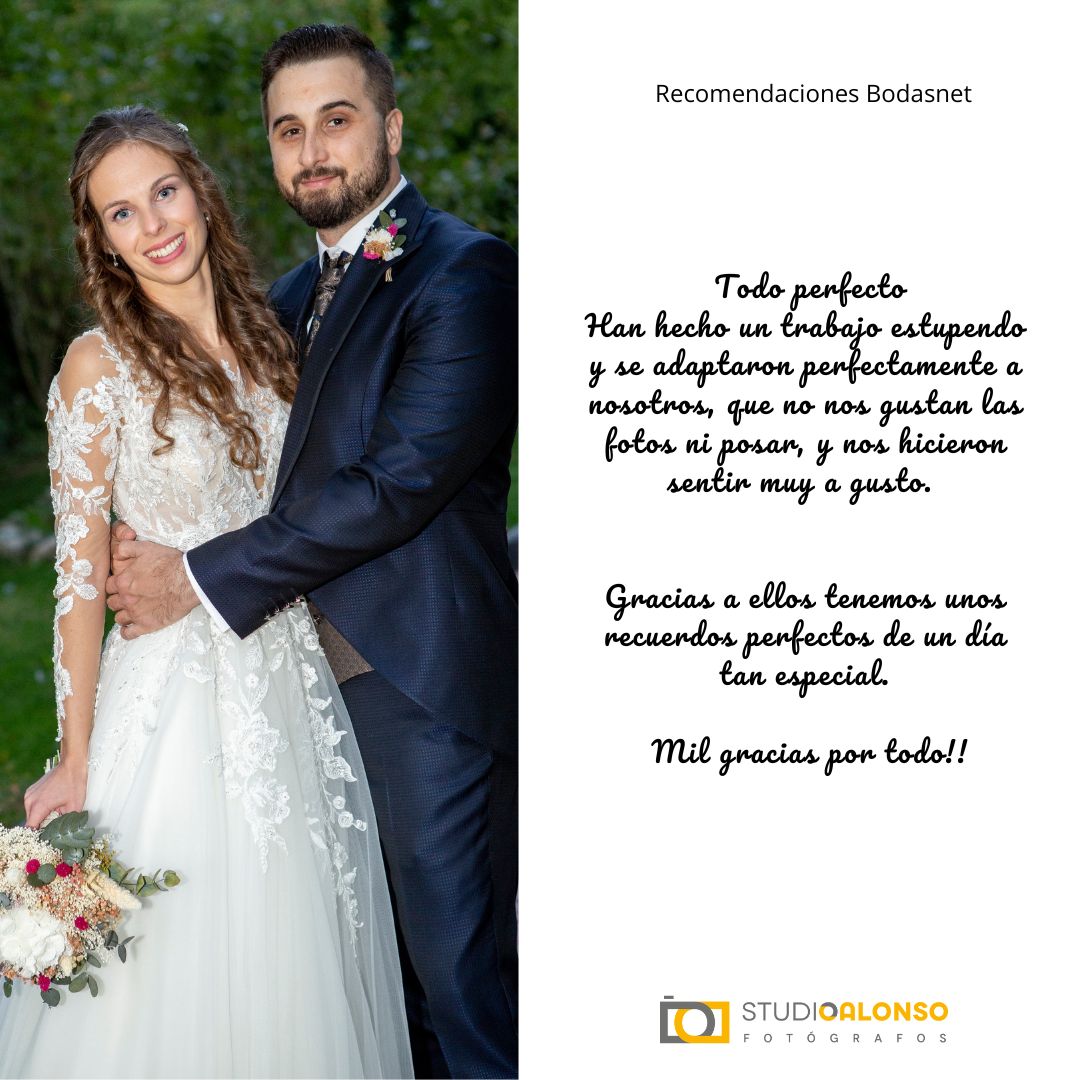 StudioalonsoFot's tweet photo. Más opiniones de nuestras parejas, Muchas gracias L&amp;J por vuestra recomendación.
Gracias a vuestras palabras ayudaréis a futuras parejas en su elección.
Si te casas y quieres saber más de nosotros puedes ver más recomendaciones en https://t.co/fDFuptIzVF #bodasmadrid https://t.co/EdjMrxOmiT