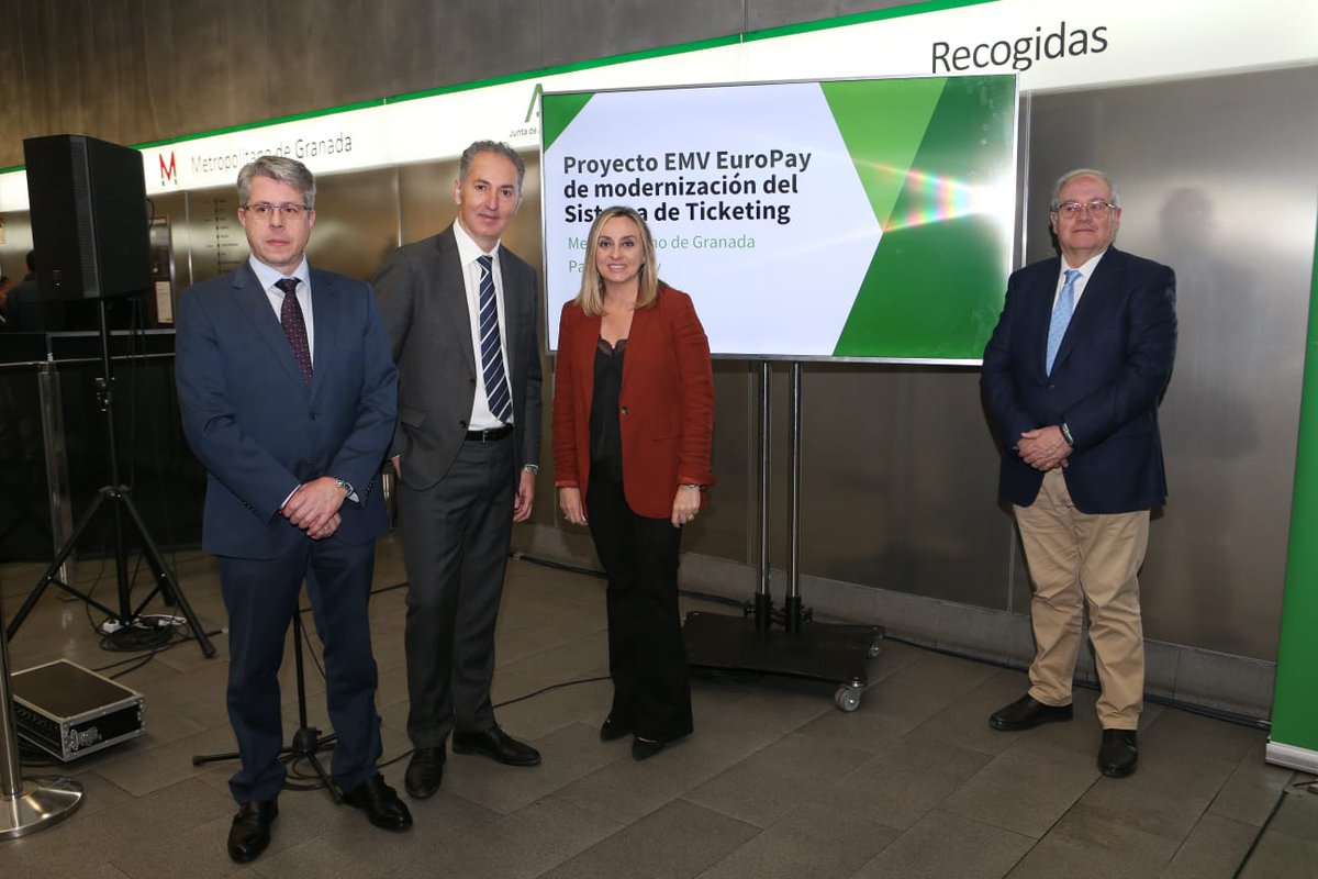 inetum_es's tweet photo. Presentación del Proyecto EMV EuroPay de modernización del Sistema de Ticketing en @MetroGranada
Pago con tarjeta bancaria o móvil ➡️ más seguro, cómodo y ágil.
¡Gracias por la confianza!
@aopandalucia @marifrangr
#digitalización
#transporte #livemobility #contactless
#Inetum https://t.co/g2v2UO6ylX