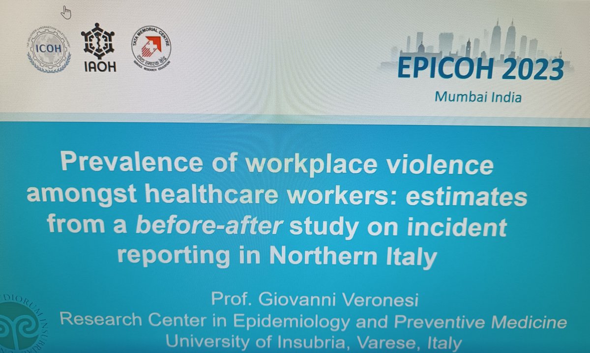 An early start of the day with the DeVOS study at the  #epicoh2023 ...not in presence unfortunately! Glad at least co-author <a href="/SaraOccEpi/">Sara De Matteis, MD, MPH, PhD</a> can enjoy Mumbai! <a href="/IcohOrg/">ICOH_org</a>  
👉  oem.bmj.com/content/80/Sup…
