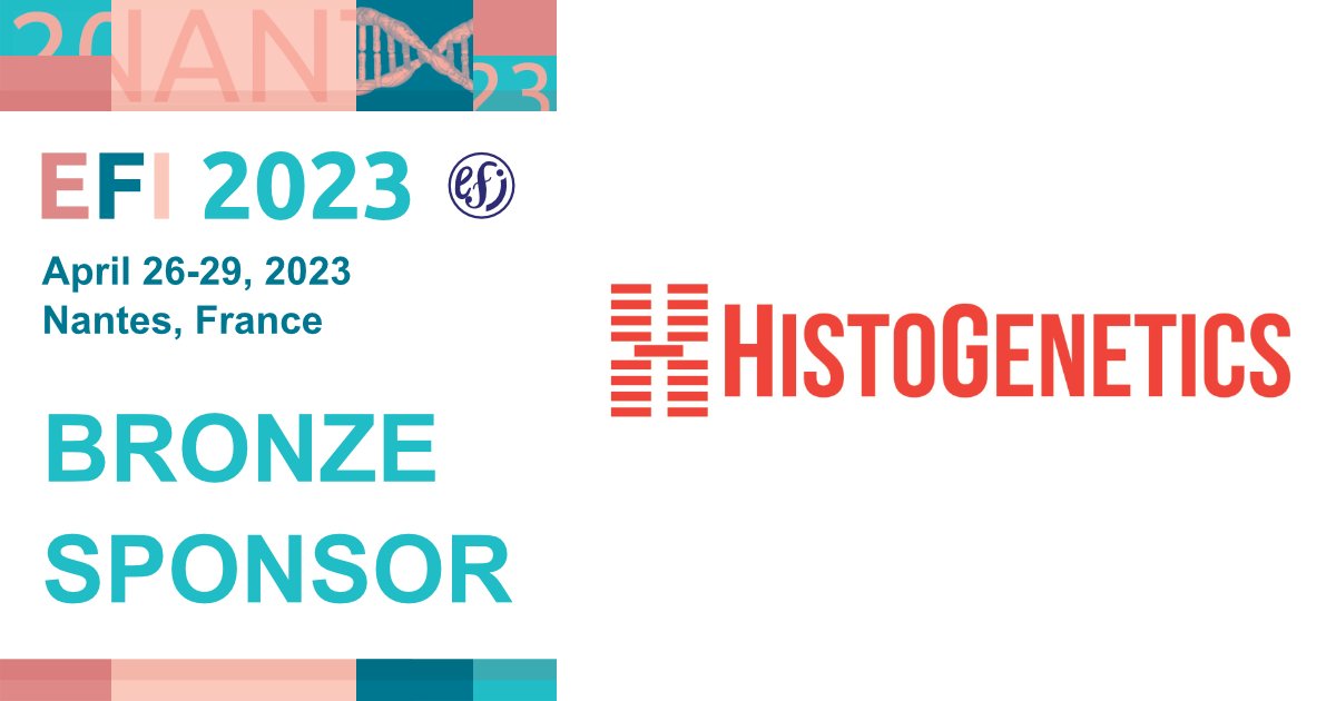 EFI_Conference #EFI2025 (@conferenceefi) on Twitter photo Meet #EFI2023 Bronze Sponsor <a href="/histogenetics/">HistoGenetics</a>. We are thrilled to have your support. Thank you! 🤝
To find out more about our sponsor 👉histogenetics.com
#ThankYou #partnership #immunogenetics Meet #EFI2023 Bronze Sponsor <a href="/histogenetics/">HistoGenetics</a>. We are thrilled to have your support. Thank you! 🤝
To find out more about our sponsor 👉histogenetics.com
#ThankYou #partnership #immunogenetics