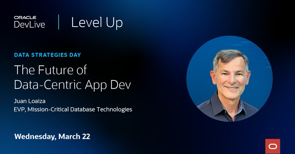 Sydney Nurse (@syoranu) on Twitter photo Join Juan Loaiza for the Data Strategies Day keynote at Level Up to learn how to eliminate complexity by leveraging a complete and simple database strategy. #OracleDevLive <a href="/OracleDatabase/">Oracle Database</a> social.ora.cl/6018344HO Join Juan Loaiza for the Data Strategies Day keynote at Level Up to learn how to eliminate complexity by leveraging a complete and simple database strategy. #OracleDevLive <a href="/OracleDatabase/">Oracle Database</a> social.ora.cl/6018344HO