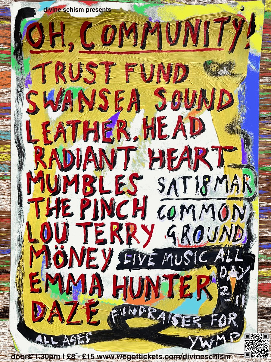 New <a href="/TRUST_FUND/">ellis (inactive - contact me elsewhere)</a> song! Come see it in all it's glory on Saturday at Oh, Community! Timing coming tonight! wegottickets.com/divineschism