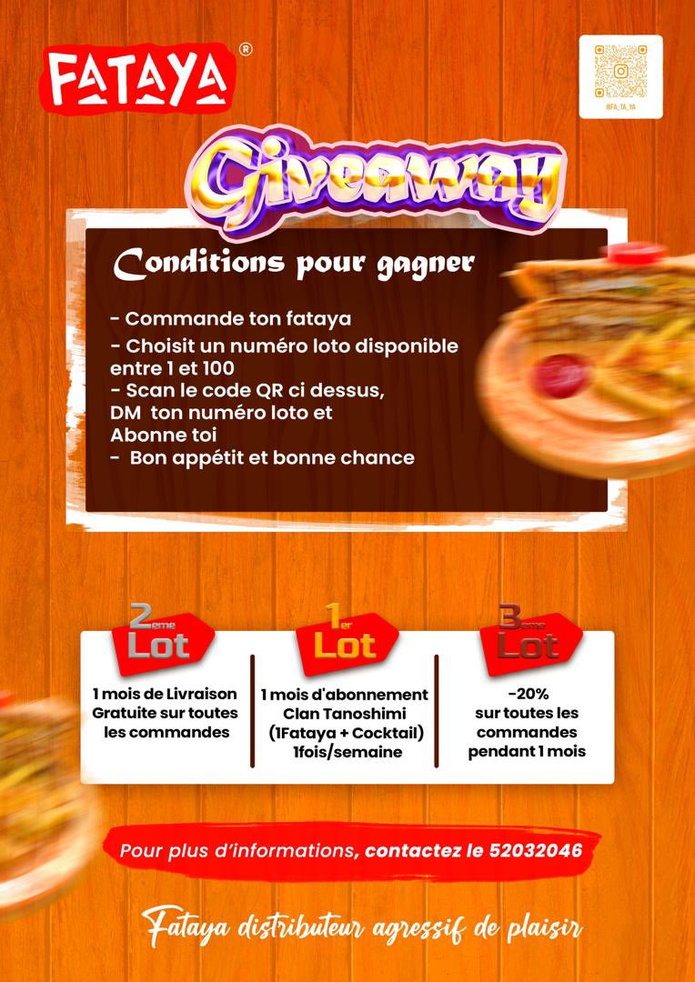 darrell_kidjo's tweet photo. Y’a du ouf au #stand31 du #EatAndDrink imagine t’as livraison gratuite pour tes commandes j’en dis pas plus découvre le giveaway de ouf du clan #tanoshimi #fataya #DrDrink #TT229 @blackdekpe @mIss_afro229 @hugues_fn https://t.co/ZS5RVJ0SfK