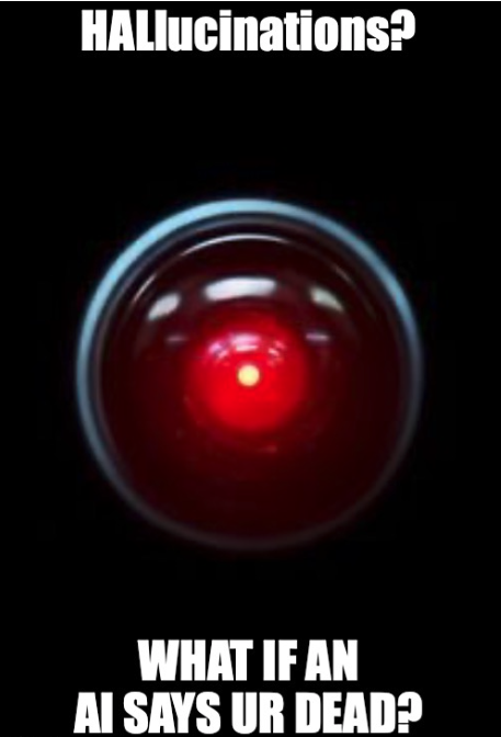 DigPrivacySalon's tweet photo. Next ONLINE Digital Privacy Salon 23/03/23: HALlucinations? What if an AI says ur dead?   https://t.co/8NlHmTWWxv https://t.co/YakqbHXAuw
