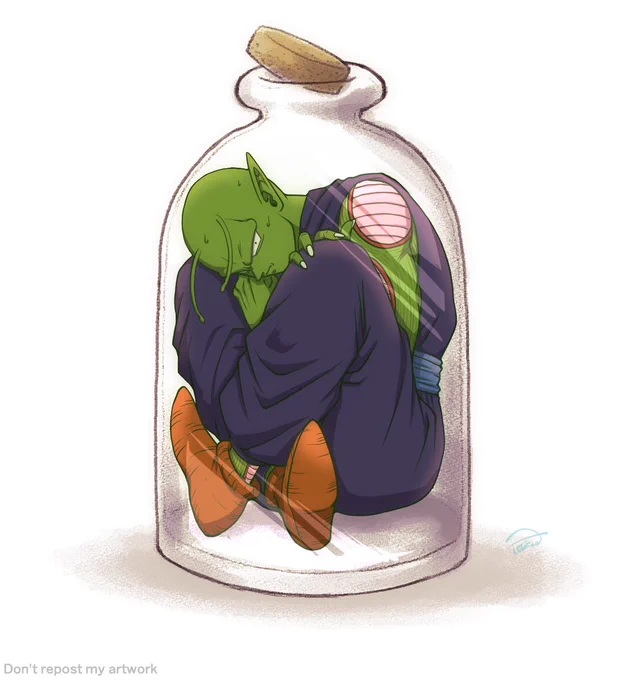 なぜか急に描きたくなったピコさん瓶詰め 