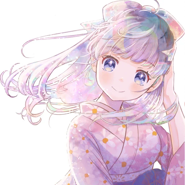 過去絵です。キラキラ少女たち。 