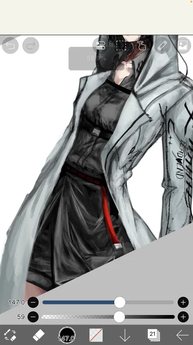 スカートが過去一上手く描けたから見て 
