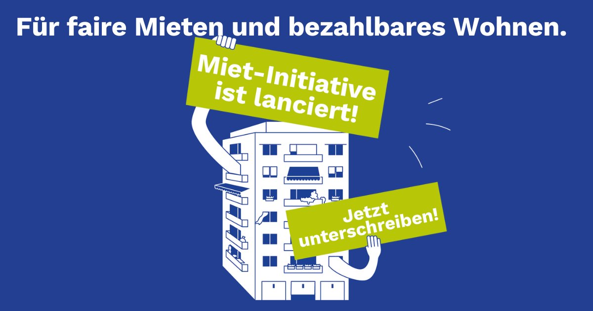 Die Mieten im Kanton Bern steigen unaufhaltsam. Deshalb lancieren wir gemeinsam mit einer breiten Allianz eine Initiative zur Einführung von transparenten Vormieten: Für #faireMieten und bezahlbares Wohnen im Kanton Bern!

Jetzt unterschreiben: faire-mieten-bern.ch