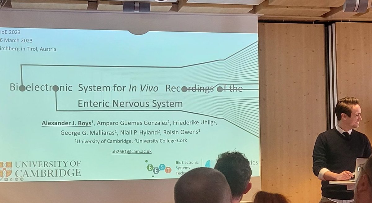 biochemist_hero's tweet photo. @AlexanderJBoys @BioElSystTech @cebcambridge @BioelectronicsL showing us what happens to your Enteric Nervous System when you eat too much apfelstrudel #BioEL2023 https://t.co/3BgzVO4ssq