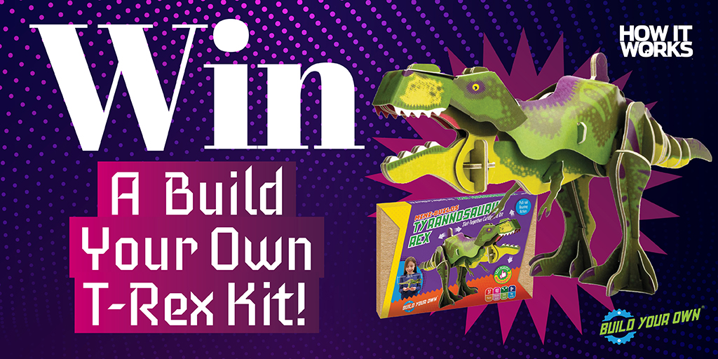 HowItWorksmag's tweet image. 🦖 For British Science Week, How It Works has teamed up with @BYOkits to give away this cool Build Your Own T-Rex kit. 

🧪 To enter, like, comment and share this post. #Competition closes 23:59 on 19 March 2023, when we&apos;ll choose a winner at random. #BSW23