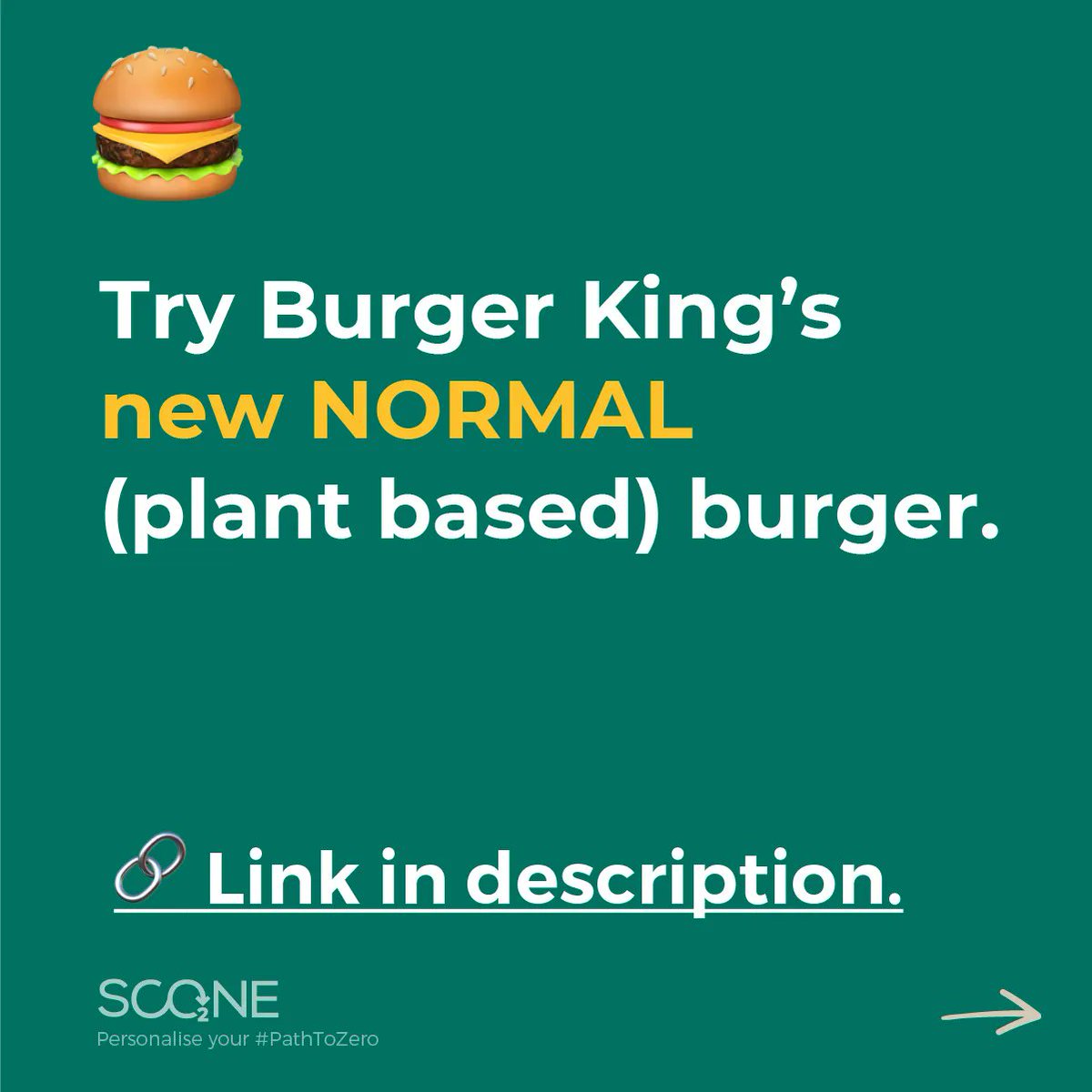 Scone_ai's tweet photo. Let's cut to the 𝘤𝘩𝘦𝘦𝘴𝘦 🧀:
🍔 T𝗿𝘆 𝗕𝘂𝗿𝗴𝗲𝗿 𝗞𝗶𝗻𝗴’𝘀 𝗻𝗲𝘄 𝗡𝗢𝗥𝗠𝗔𝗟 (𝗽𝗹𝗮𝗻𝘁-𝗯𝗮𝘀𝗲𝗱) 𝗯𝘂𝗿𝗴𝗲𝗿 👉 https://t.co/UV1lqmpW15

#scone #pathtozero #greentech #burgerkingnewnormal #plantbasedburger #foodprint #climateaction #sustainability https://t.co/BqNjkNVp3d