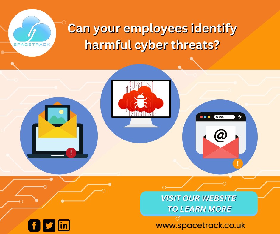 Space_Track_'s tweet photo. Is your business's sensitive information at risk? 
Stay one step ahead of cyber threats with proactive cybersecurity training. Learn now https://t.co/iFiKkf9UVX. 

 #proactivecybersecurity #investincybersecuritytraining #secureyourbusiness #ITsecurity #SpaceTrack https://t.co/mfSxJ8ZlW2