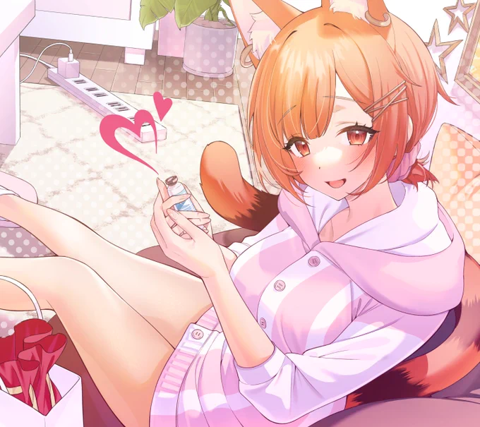 ハッピーホワイトデー!ラトナ・プティさまのメンバー限定壁紙配布用イラストを描かせて頂きました! 
