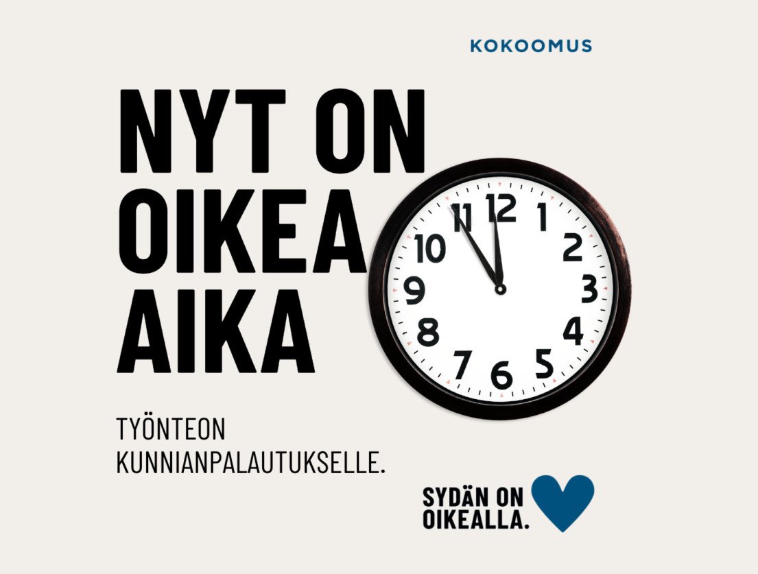 Me kokoomuslaiset haluamme, että jokainen työikäinen suomalainen osallistuu työn tekemiseen omien kykyjensä ja jaksamisensa mukaan.

Jokaisella on oltava mahdollisuus tulla toimeen omalla työllään. 

🧑‍💻👷‍♂️🧑‍⚕️🧑‍🏫👩‍🔬👮🏻‍♀️👩🏻‍🎨👨‍🍳👨‍🌾👩‍🚒🧑‍🔧

#kokoomus

Lue lisää 👇
kokoomus.fi/nyt-on-oikea-a…