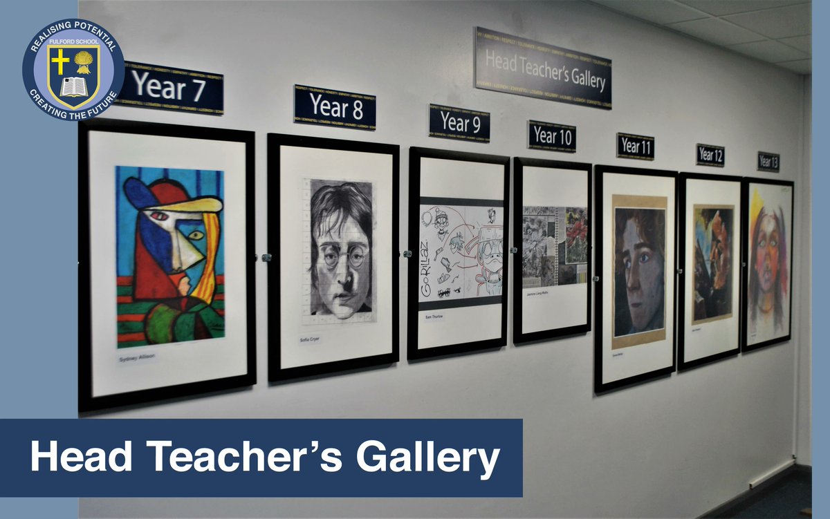 Fulf🐤rd School on Twitter "The new artwork for this half term's Head