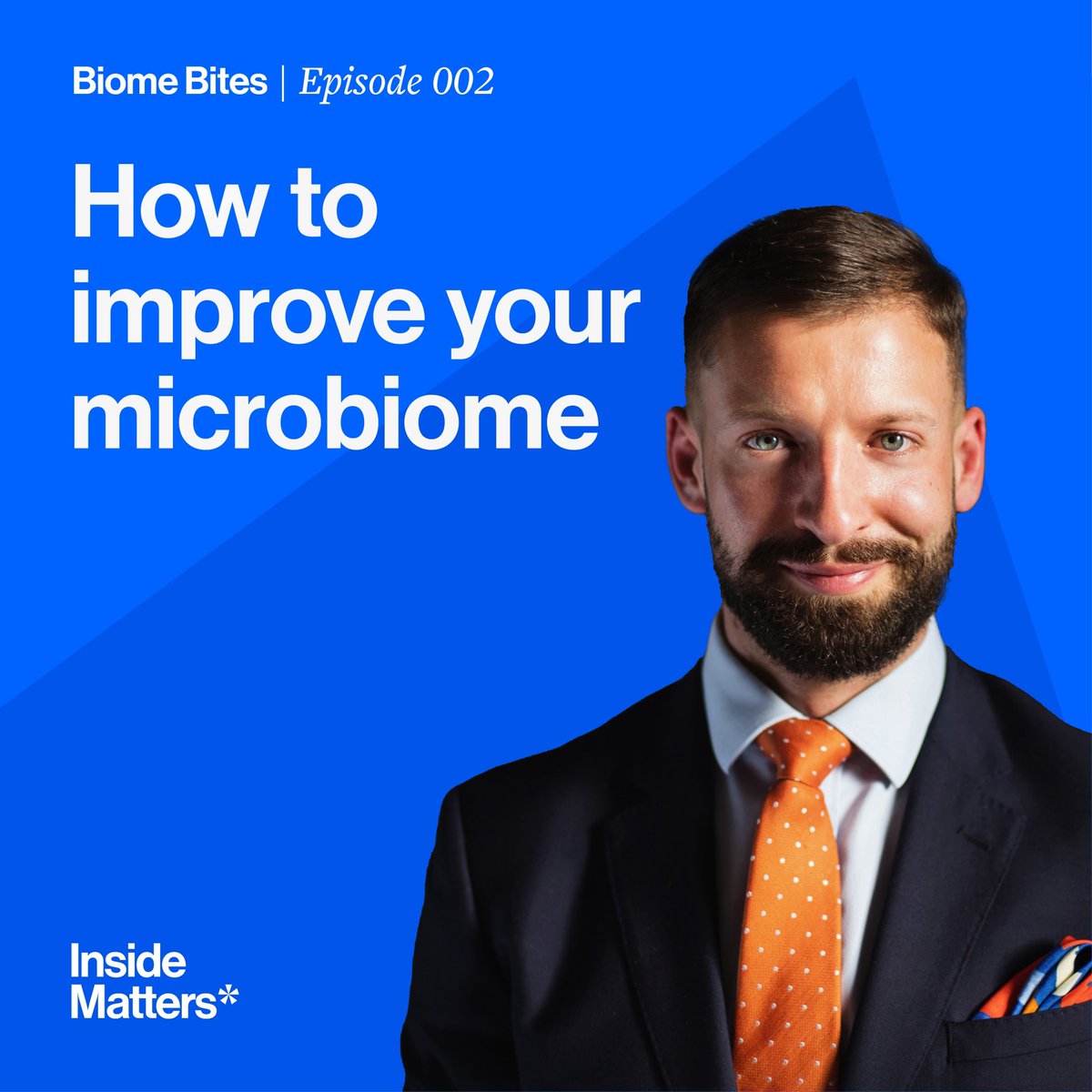 _insidematters's tweet photo. In this weeks BiomeBite episode James provides an overview of how to improve microbiome diversity and gut health through diet and nutrition. #microbiome #guthealth #health https://t.co/jCjGEGksXg