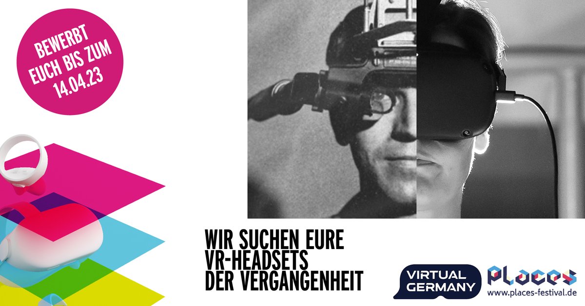 👨🏼‍💻❗️Tech-Enthusiasten, wir brauchen eure Hilfe! Du hast noch alte VR-Devices daheim? Werde jetzt Leihgeber:in für unsere Ausstellung mit den herausragendsten VR-Brillen der Vergangenheit. Meld dich jetzt - bis zum 14.04.23 unter: bit.ly/Call_HistoryOf…
#vr #ar #xr #places2023
