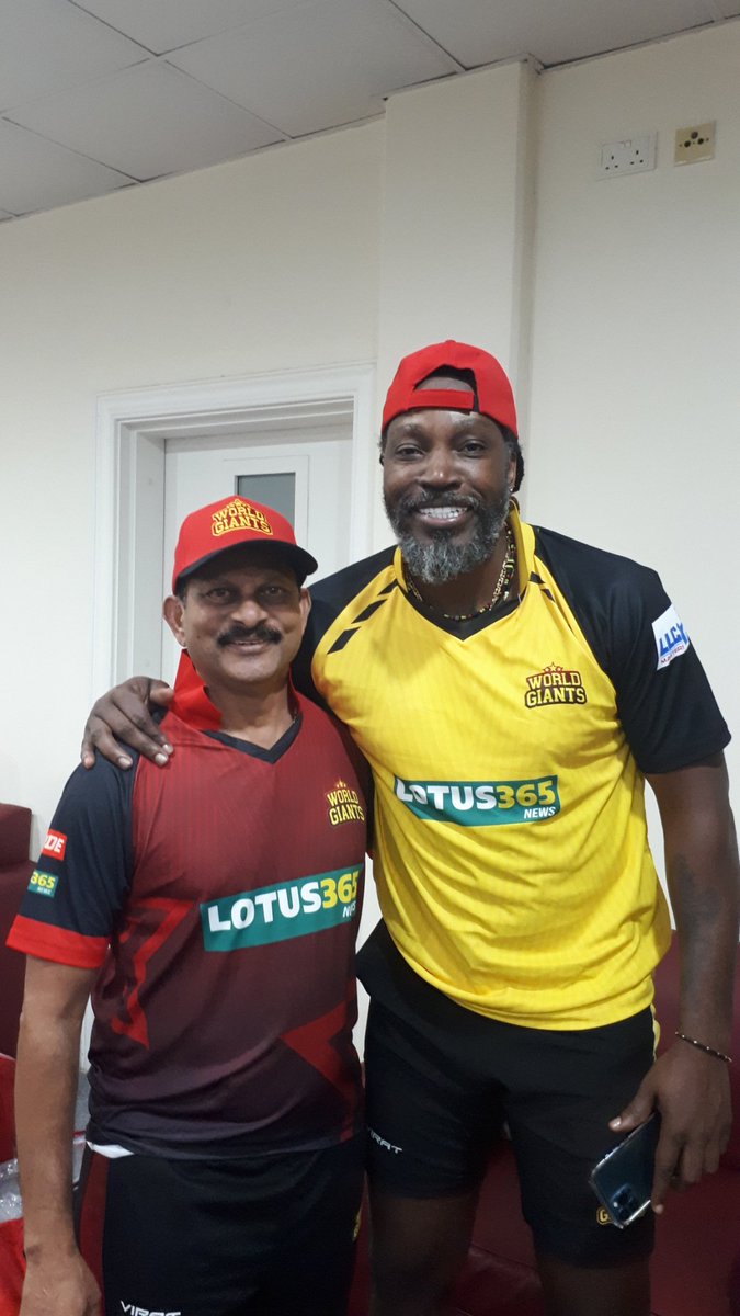 lalchandrajput1's tweet photo. Another match winning knock from the universal boss, which helped world giants to win against the Indian maharajas at the legends league.@henrygayle #LegendsLeagueCricket https://t.co/V2RBFB09VL