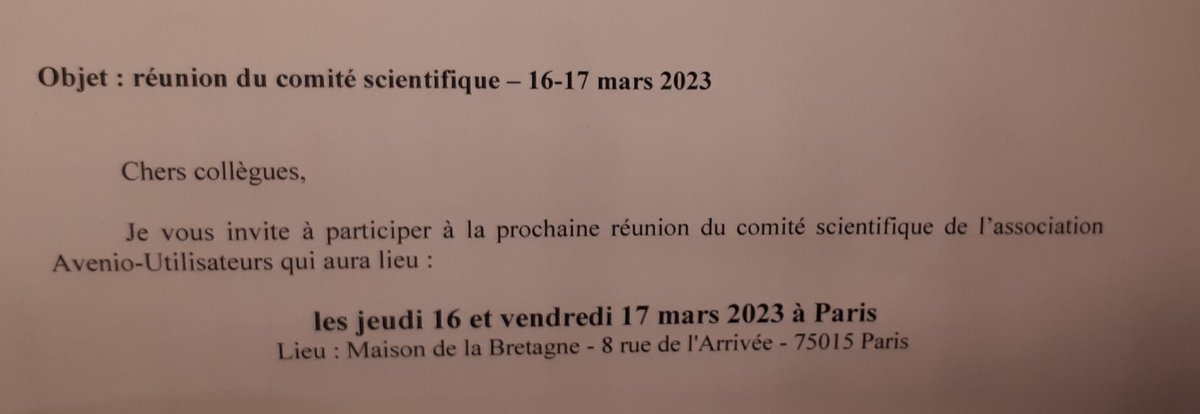 thierrydeprez1's tweet photo. Présent à la réunion du comité scientifique d'Avenio Utilisateurs Association. Premier jour consacré à la gestion de l'espace dans Avenio et analyse des propositions des groupes de travail avec la société @Avenio_Com 🤗 #csavenio https://t.co/1p6yFTzLqs
