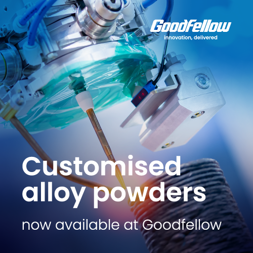 Goodfellowltd's tweet photo. 🚨Customised Alloy Powders for your Next Breakthrough🚨 Goodfellow is pleased to announce the launch of our new range of Customised Alloy Powders,  to meet your specific requirements. Find out more https://t.co/7dkEe2h4dB 
#CustomAlloys #materialsscience #advancedmaterials #ukmfg https://t.co/asdyEhKOAt