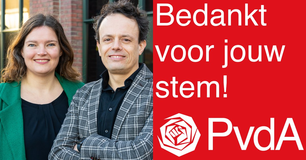 Bedankt voor je stem! En natuurlijk bedanken we ook alle geweldige vrijwilligers die door weer en wind de straat opgingen voor een sociaal en eerlijk Overijssel. We gaan weer vier jaar keihard knokken voor onze idealen! 🌹💪