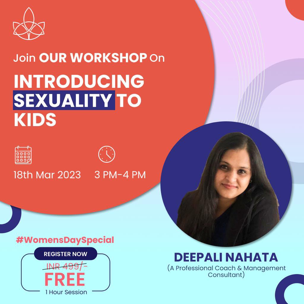 TMomly's tweet photo. Join us for this workshop on “Introducing sexuality to kids” on 18th March,2023 at 3 PM IST !

Sign up now: https://t.co/qEfEhec9J6

SPECIAL OFFER 📣Join one workshop | Bring two more people 🚺🚺=== GET ONE PREMIUM WORKSHOP FREE NEXT MONTH😃 https://t.co/SeouAsf8Qu