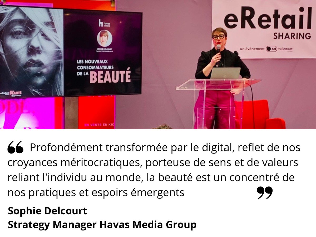 [eRetail Sharing by <a href="/AdtoBasket/">Ad to Basket by Havas</a>] « Transformée par le digital, reflet de nos croyances méritocratiques, porteuse de sens &amp; de valeurs reliant l'individu au monde, la #beauté est un concentré de nos pratiques &amp; espoirs émergents » Sophie Delcourt Strategy Manager <a href="/HavasMediaFR/">Havas Media Network FR</a>