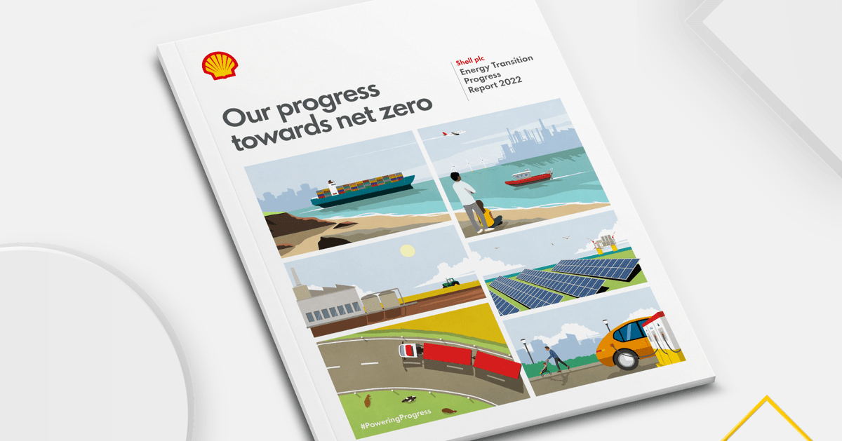 Shell's tweet photo. By the end of 2022, we had reduced carbon emissions from our operations by 30% compared with 2016 on a net basis.

More on the progress we made on our journey to net zero at the latest Shell Energy Transition Progress Report. https://t.co/tvvhCXuv3k #PoweringProgress