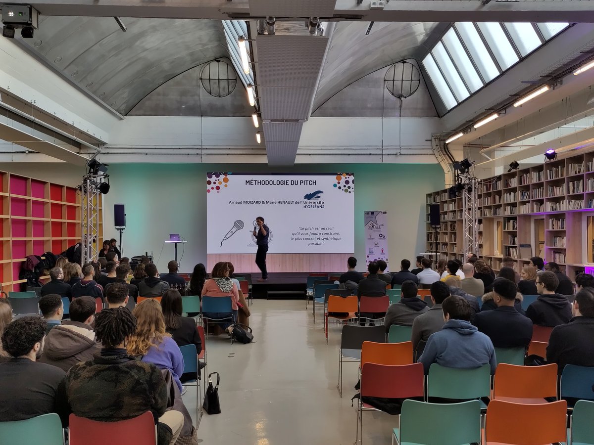 La préparation aux pitchs de cet après-midi par Arnaud Moizard ! <a href="/LearningLab_UO/">Learning Lab - Université d'Orléans</a>