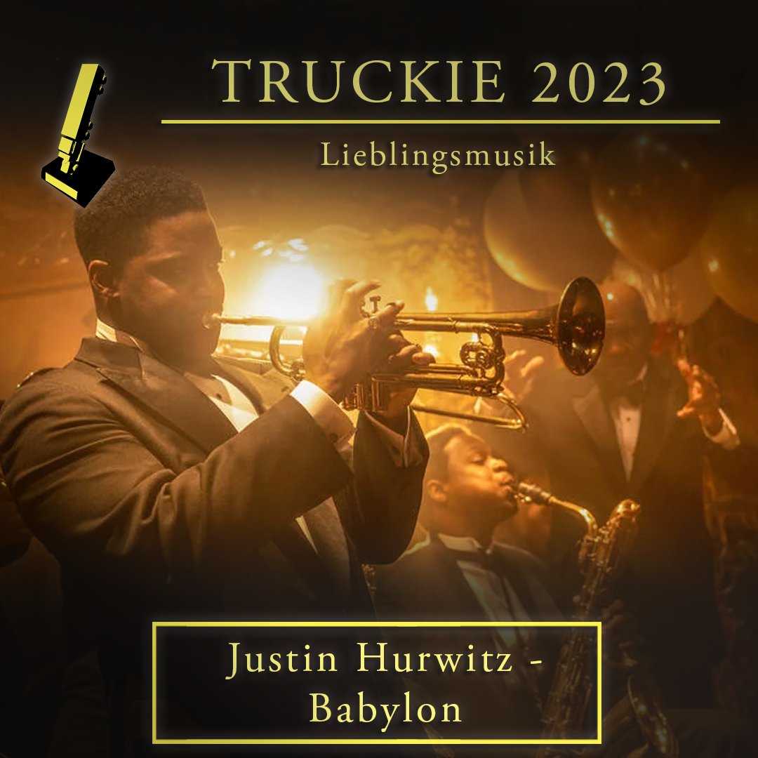 flip_the_truck's tweet photo. Zumindest beim wichtigsten Filmpreis gibt es noch Gerechtigkeit. Justin Hurwitz’ #Babylon-Score ist eine Naturgewalt und bringt dem Komponisten hochverdient den zweiten Truckie seiner Karriere ein.

Alle #truckiesawards gibt's auf unserer Website zum Nachlesen 
#PodcastVerbindet https://t.co/zabSAyG4gR