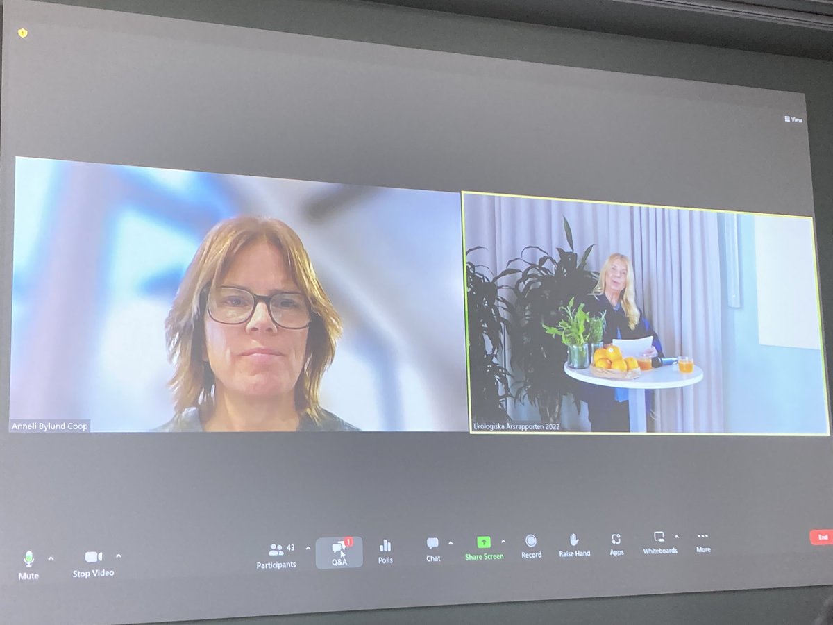 Anneli Bylund på <a href="/CoopSverige/">CoopSverige</a> berättar att eko-utvecklingen har mött motvind med minskning på kött, frukt &amp; grönt samt mejeri #ekomarknad