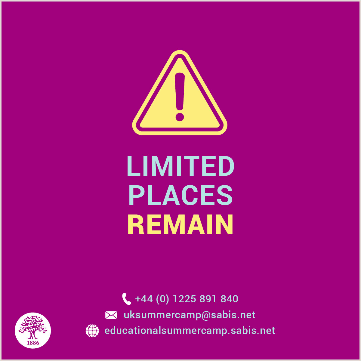 Limited places remain at our camp. 
Registration is now open; educationalsummercamp.sabis.net/application-fo…