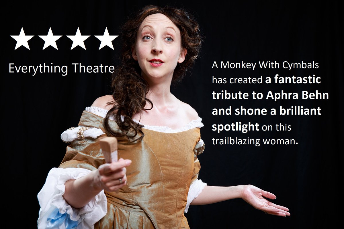 MonkeyWithCymb's tweet photo. There are only a handful of tickets left for this Sundays performance of The Masks of Aphra Behn at @JSTheatre !
Get tickets to see our ★★★★ show here:

https://t.co/FnMcxTPc2C
 #theatre #writer #spy #aphrabehn
#themasksofaphrabehn https://t.co/WWrTuhnTak