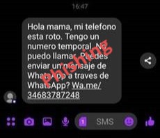 Si reps un missatge com aquest al mòbil, no cliquis cap enllaç. Es tracta d'una estafa #Phishing. Volen robar-te les teves dades personals i fer-ne un ús il·lícit #StopPhishing