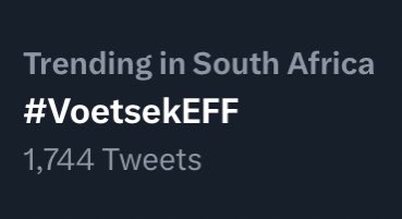 SkyeZedA's tweet photo. #VoetsekEFF 
Keep it going. https://t.co/FsMzMBkzQ4