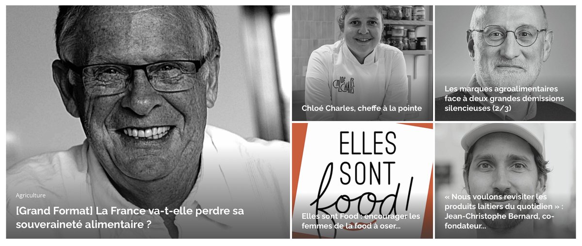 La dernière newsletter <a href="/StripFood/">StripFood 🍽</a> est sortie !

On y parle de menace sur notre souveraineté alimentaire, des 2 grandes démissions silencieuses auxquelles sont confrontées les marques agro, d'<a href="/ellessontfood/">elles sont food !</a> et de la Cheffe Chloé Charles...

👉La news ici : bit.ly/3mRrBrf