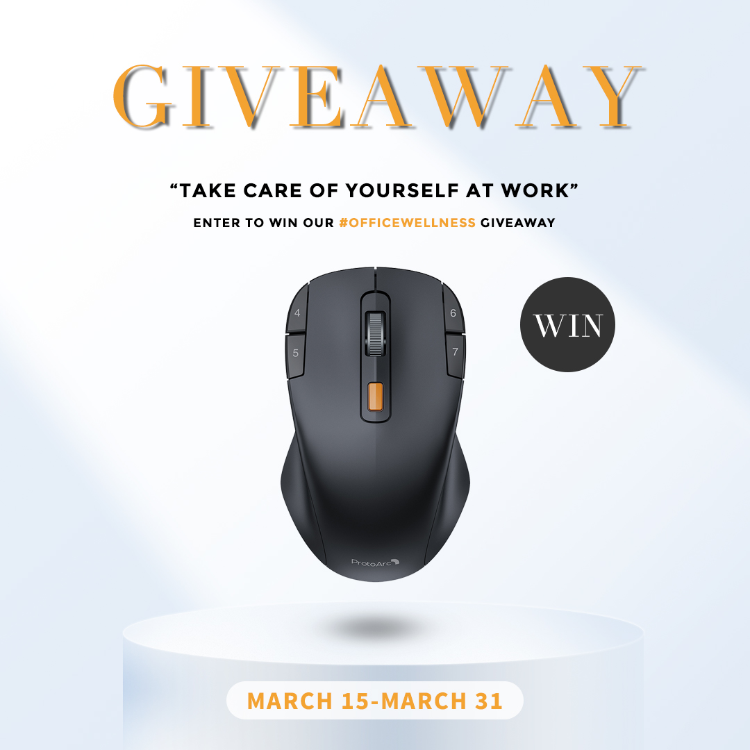 protoarc_'s tweet photo. Hello everyone! Let's talk about #OfficeWellness. To Win a ProtoArc EM12 Wireless Mouse!!

How to enter?
1️⃣Join our Facebook group 👉 https://t.co/TlkmLwZDKL
2️⃣ Retweet

#ProtoArcmouse  #pcgiveaway #USAgiveaway #USAgiveaways https://t.co/KcwmTxZqpD