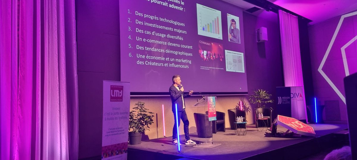 "Il y a un vrai scepticisme légitime sur le #Métavers [...] mais je pense que ce concept est là pour durer pour 6 raisons" 🎤 <a href="/Alex_BOUCH3T/">Alexandre Bouchet</a> 

Les 6 raisons 👇

#westdatafestival