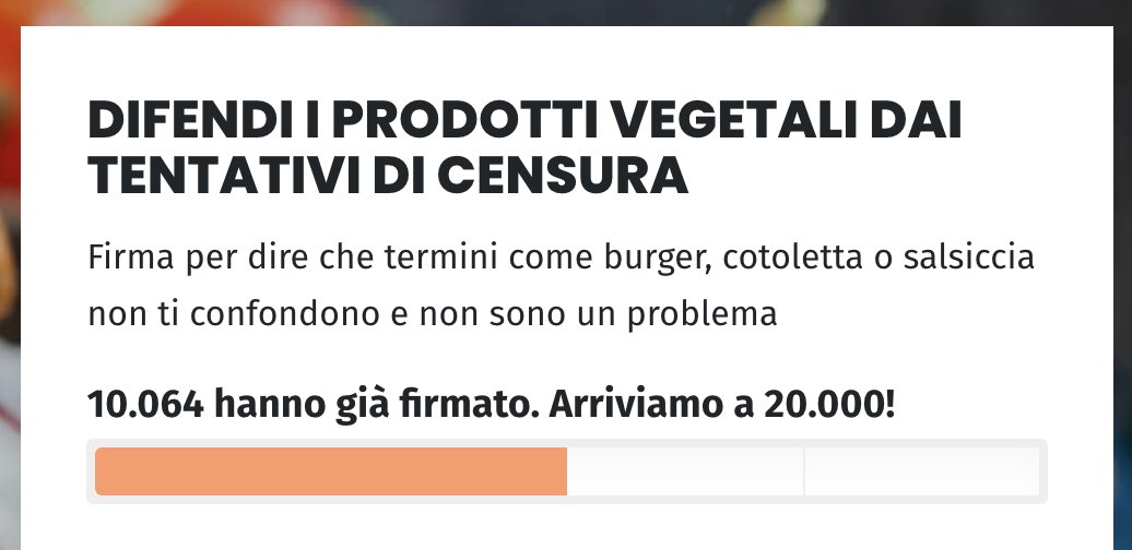 EssereAnimali's tweet photo. Oltre 10.000 persone hanno già firmato la petizione per dire NO a una legge che censura i prodotti vegetali, e tu?
▶︎ https://t.co/dKalyPwvL0 https://t.co/ro6mT0LJVc