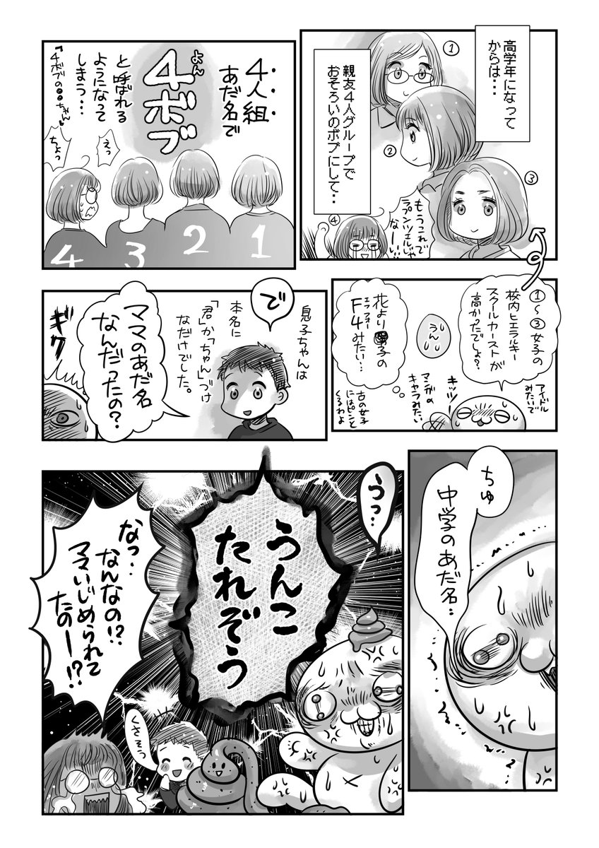 あだ名の話📛みんなの子供の頃のあだ名、なんだった?あたしは『うんこたれぞう』❤️🧡💛💚💙💜🤎💩 